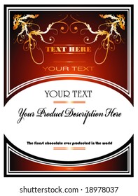 VECTOR background for menu or chocolate packing paper