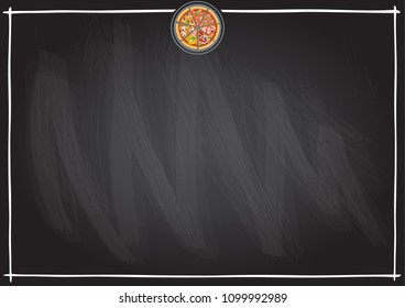 Vector background for menu fast food bar, snack bar, pizzeria, café, restaurant, coffee house. Vector. Size A3.