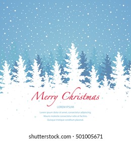 Vector background, Merry Christmas banner template.