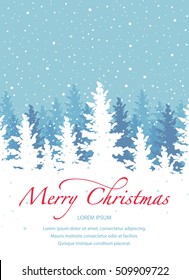 Vector background, Merry Christmas banner template.