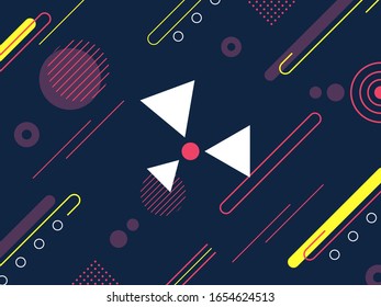 Vector background, minimal geometric and dynamic shapes. simple and modern design.