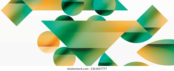 Vector background. Minimalist geometric backdrop adorned with circles and shapes. Abstract art inviting creativity for digital designs, presentations, website banners, social media posts