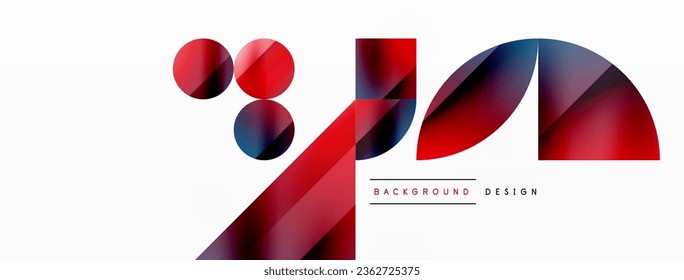 Vector background. Minimalist geometric backdrop adorned with circles and shapes. Abstract art inviting creativity for digital designs, presentations, website banners, social media posts