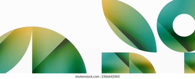 Vector background. Minimalist geometric backdrop adorned with circles and shapes. Abstract art inviting creativity for digital designs, presentations, website banners, social media posts