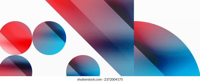 Vector background. Minimalist geometric backdrop adorned with circles and shapes. Abstract art inviting creativity for digital designs, presentations, website banners, social media posts