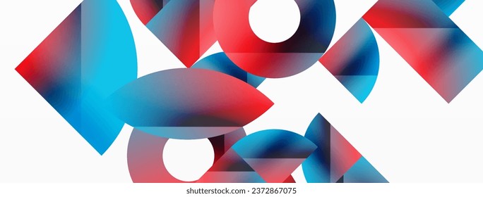 Vector background. Minimalist geometric backdrop adorned with circles and shapes. Abstract art inviting creativity for digital designs, presentations, website banners, social media posts