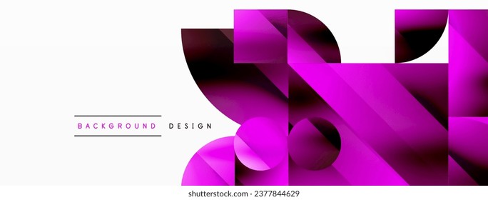 Vector background. Minimalist geometric backdrop adorned with circles and shapes. Abstract art inviting creativity for digital designs, presentations, website banners, social media posts