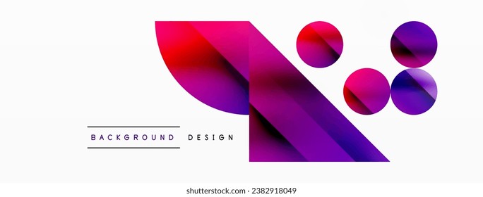Vector background. Minimalist geometric backdrop adorned with circles and shapes. Abstract art inviting creativity for digital designs, presentations, website banners, social media posts