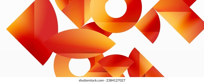 Vector background. Minimalist geometric backdrop adorned with circles and shapes. Abstract art inviting creativity for digital designs, presentations, website banners, social media posts