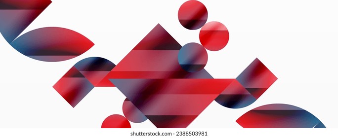 Vector background. Minimalist geometric backdrop adorned with circles and shapes. Abstract art inviting creativity for digital designs, presentations, website banners, social media posts