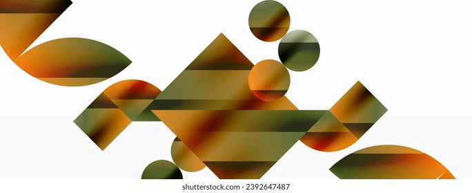 Vector background. Minimalist geometric backdrop adorned with circles and shapes. Abstract art inviting creativity for digital designs, presentations, website banners, social media posts