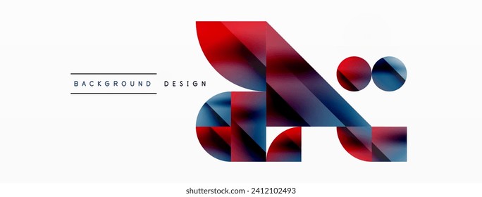 Vector background. Minimalist geometric backdrop adorned with circles and shapes. Abstract art inviting creativity for digital designs, presentations, website banners, social media posts