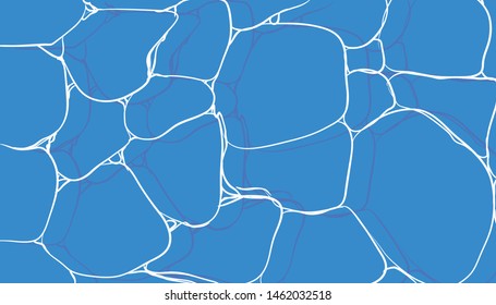 Vector background with a mirror clear sea with patterns of water. Background for travel agencies and vacation.