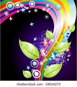 VECTOR Fondo Mezcla de elementos coloridos abstractos