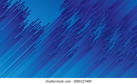Vector background modern abstract line dynamic gradation blue