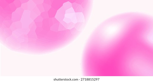 Vector background  modern minimalist pink and white gradations circle effect simple art