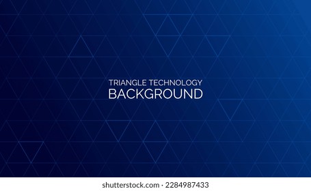 Vector background with a modern triangular pattern in blue color, representing technology and design. Triangular lines mosaic. For advertising, borders, web design, booklets, and covers