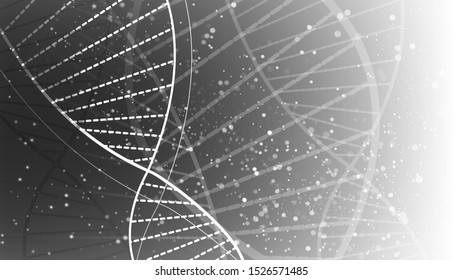 Vector background from the molecular structure of the DNA molecule. EPS 10.