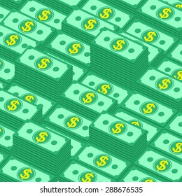 Vector background of money stacks