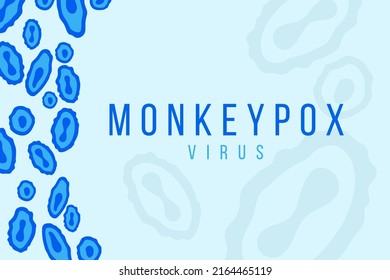 Vector background of monkeypox virus