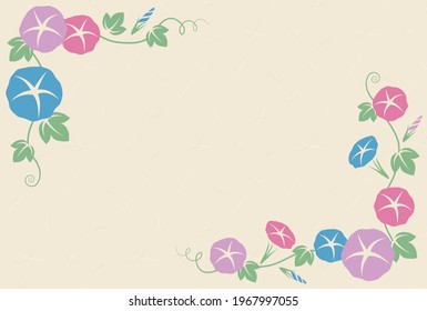 vector background with morning glories for banners, cards, flyers, social media wallpapers, etc.