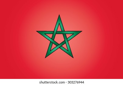 vector background of morocco flag