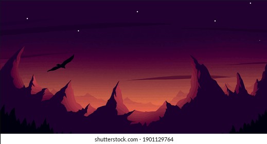 vector background mountain camp nature illustration wild outdoor