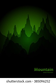 Vector Background with Mountains