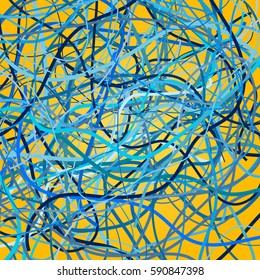 Vector background with moving colorful lines. Bright background of curves lines with a lot of colors. 
