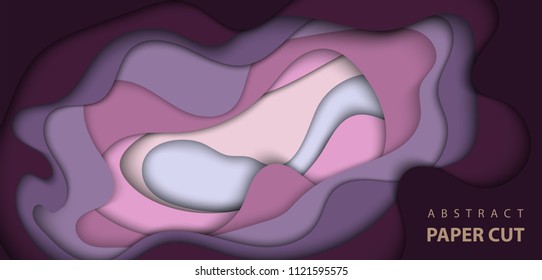 Vector background with multicolor paper cut shapes. 3D abstract paper art style, design layout for business presentations, flyers, posters, prints, decoration, cards, brochure cover.