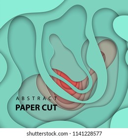 Vector background with multicolor paper cut shapes. 3D abstract paper art style, design layout for business presentations, flyers, posters, prints, decoration, cards, brochure cover.
