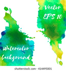 Vector background. Multicolor watercolor splash.
