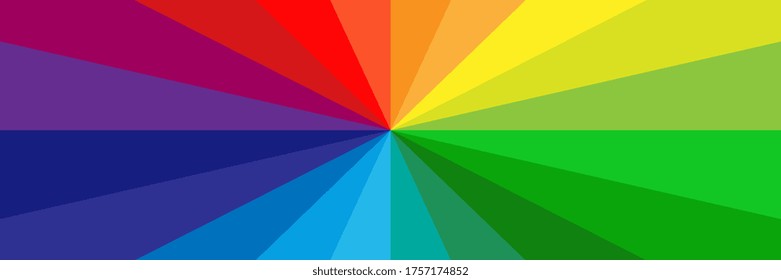 Vector background with multicolored rays