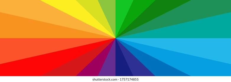 Vector background with multicolored rays