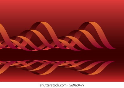 Vector background from multi-coloured strips