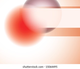Vector background from multi-coloured strips and circles