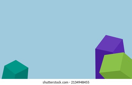 vector background with multiple cubes with colorful and attractive design suitable for presentations, education and advertising