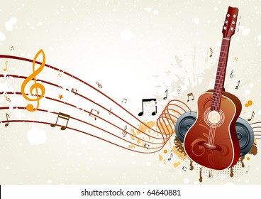 vector background of music themed