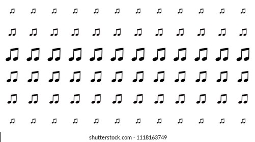 Vector background of a musical note.