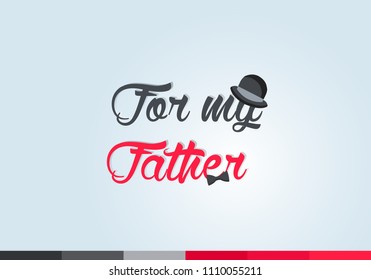 Vector background For my father
