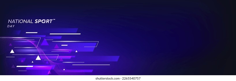 vector background, National Sports Day Celebration concept. with a dynamic design