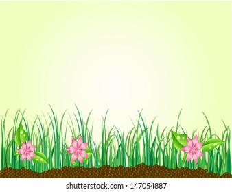 Vector background nature grass floral