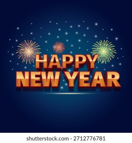 Fondo de Vector con saludos de Año Nuevo.