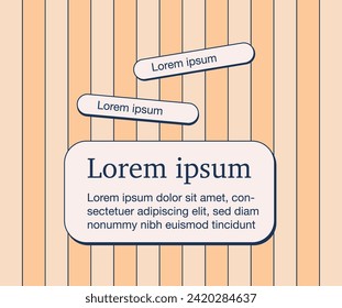 Fondo vectorial en agradables tonos melocotón con espacio para el texto.