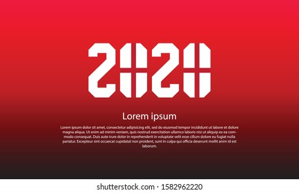 vector background with a number design in 2020 and combined with the colors and shapes of the flags of the United Kingdom,
happy new year 2020 British country.