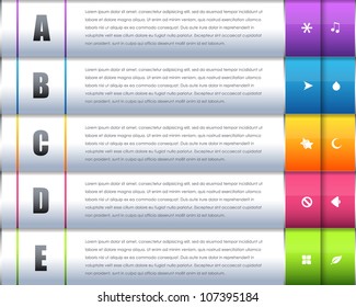 Vector Background Number Options Banner & Card