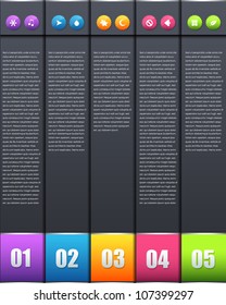 Vector Background Number Options Banner & Card