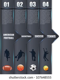 Vector Background Number Options Banner & Card