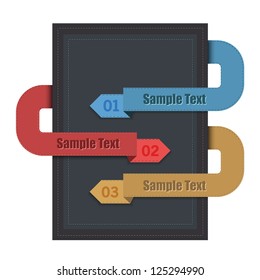 Vector Background Number Options Banner & Card