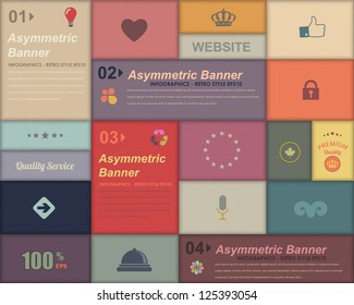 Vector Background Number Options Banner & Card